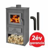 BLIST BASEL acél lemez fatüzelésű kályha szett