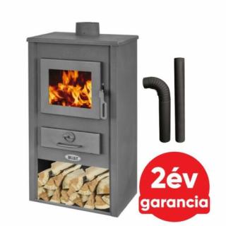 BLIST BASEL acél lemez fatüzelésű kályha szett